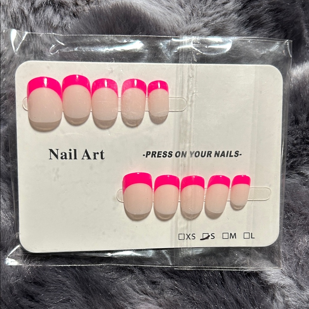 Pink French Tip Press-On Nails